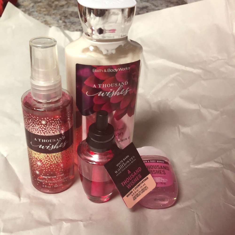 Set of Bath and Body Works Thousand Wishes-New!